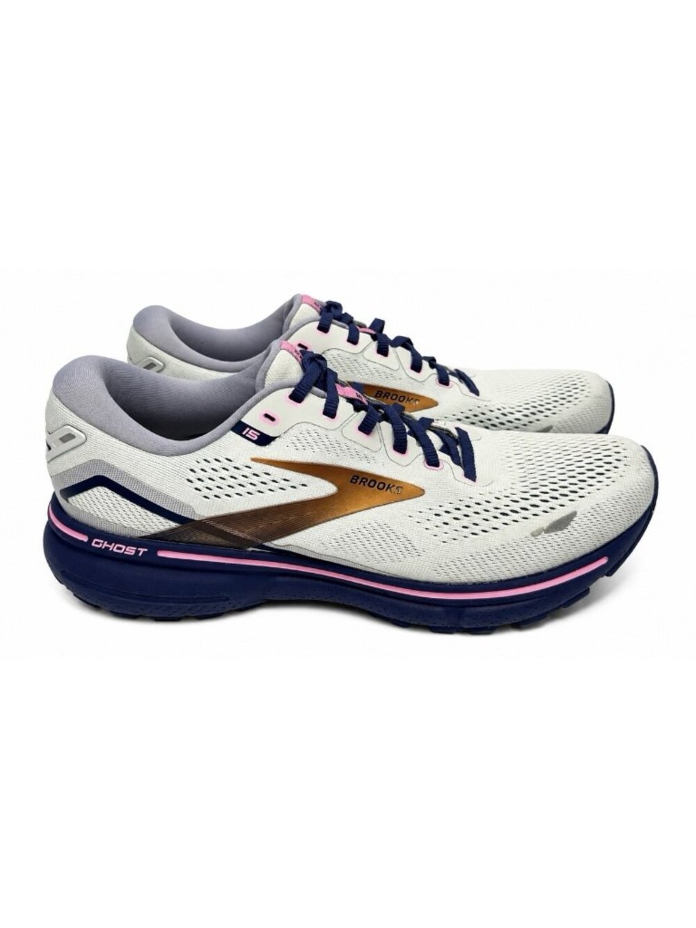Brooks Ghost 15 Running Shoes Womens 11 Gray Blue Purple Athletic Sneaker EUC*